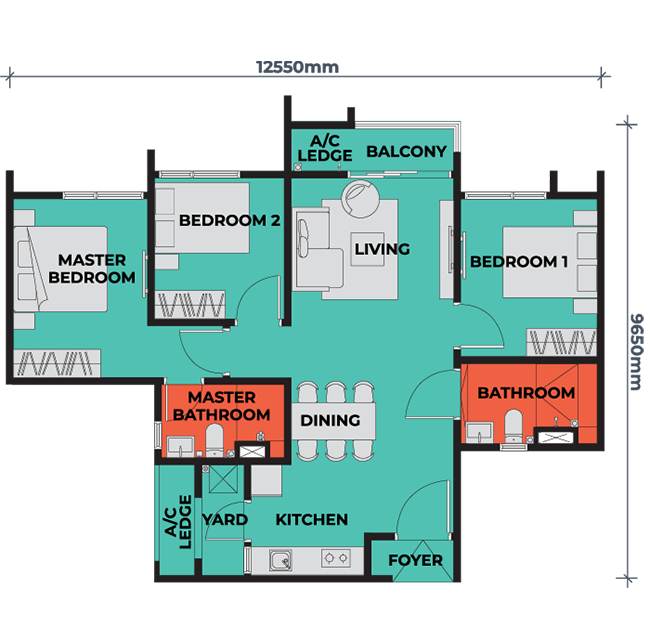 The Vividz Bukit Jalil Layout Plan C1